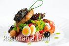 Salads and cold starters : Tuna fish and anchovy tapenade salad