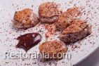 Meat : Medallions of tenderloin of veal with Foie and chocolate