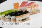 From Chef : Tobiko oshi sushi