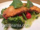 Fish : Salmon with steamed vegetables