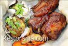  : Pork ribs with baked potatoes