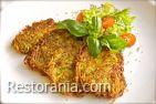 Hot appetizers and main dishes : Potato and zucchini pancakes