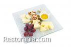 Cold snacks by Sister hands : Cheese plate with honey