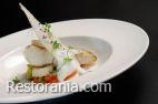 Fish Dishes : Sea bass with scallops