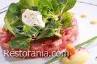 Cold collations : Tartar of tuna with Sashimi  sauce