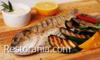 Dishes from mangal : Dorado with vegetables