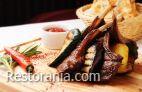 Dishes from mangal : Lamb Castalletto with vegetables