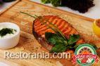 Dishes from mangal : Salmon steak