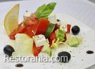 Salads : Vegetables with feta cheese