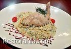 Main Dishes : Rabbit leg in cream sauce