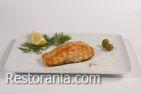 Hot fish and meat dishes : Grilled salmon fillet (price per 100 g)