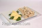 Hot fish and meat dishes : Chicken fillet in mushroom sauce